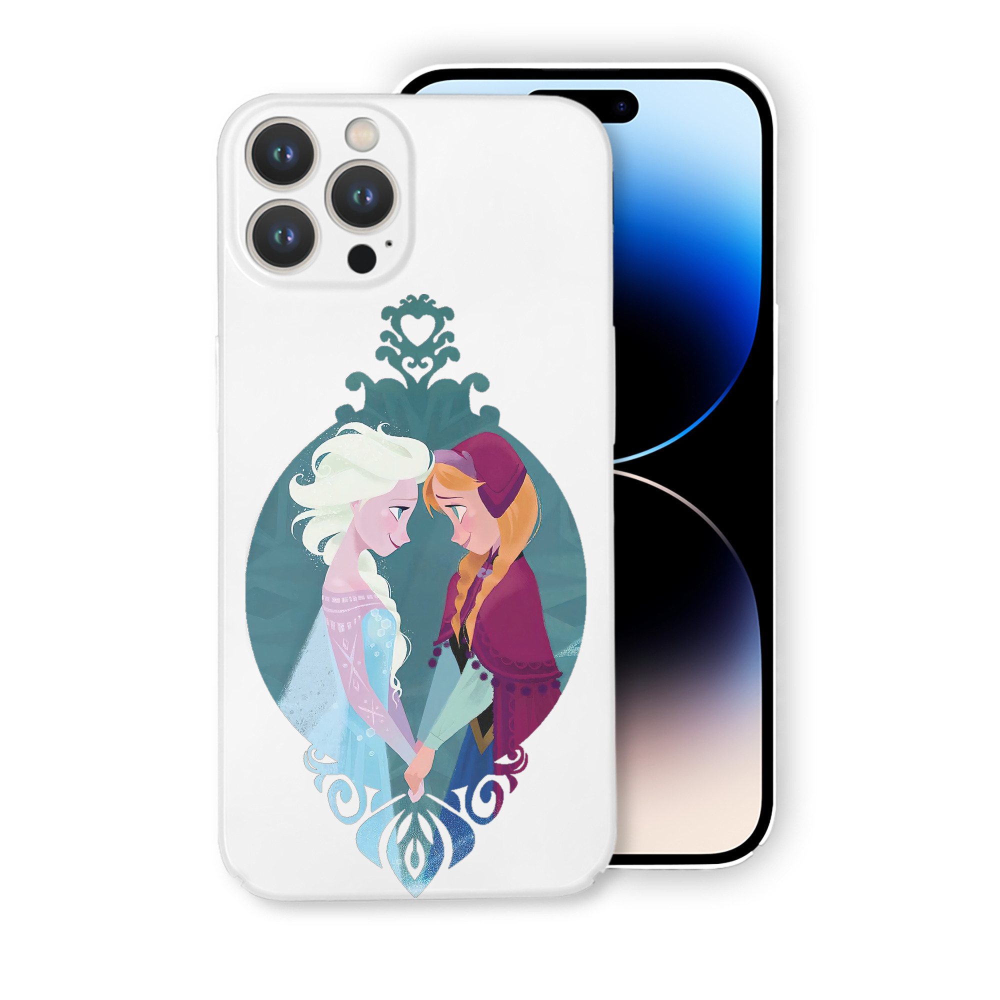 （画像用） アナと雪の女王 アンナ エルサ Frozen Anna Elsa 【iPhone 14シリーズ対応】ハードケース